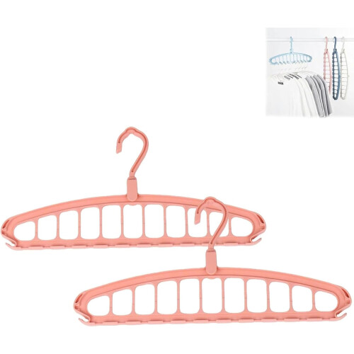 (Pink*2, -) Πτυσσόμενη κρεμάστρα 11 οπών, 360 περιστροφή, για ντουλάπα