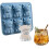 (6-Pack, -) Παγωνιέρα μικρής αγελάδας Highland, 3D σιλικόνη, για ουίσκι 1