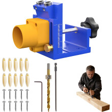 (Blue-#01, -) Kit gabarit pocket hole 15, assemblage bois