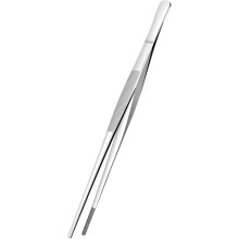 (A - 10 Inch Pointed-tip Tweezers, -) 30cm rutschfeste Küchenpinzette zum Kochen, Edelstahl Chefzange für BBQ Pasta Salat