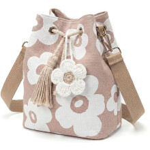 (F, -) Sac crochet fleur fait main, sac tricoté femme, épaule floral plage