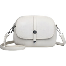 (White, -) Dames effen kleur mode mini crossbody tas – met verstelbare band