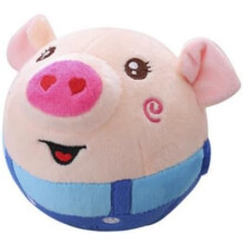 (B, -) Giocattolo cane interattivo con musica, peluche mobile ricaricabile