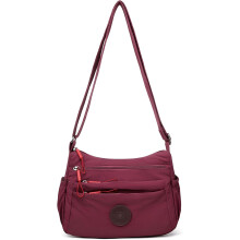 (Red, -) Women's Fashionable Multi-pocket Zipper Crossbody Bag, Daily Use
