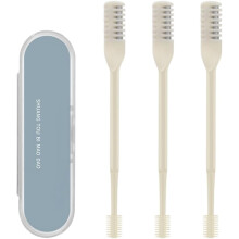 (Beige 3 Pcs, -) Tagliacapelli naso 2-in-1 aggiornato, manuale rotante 360 portatile