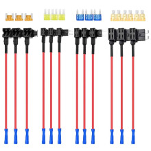 (12 PCS, -) 4 tipos fusibles, add-a-circuit 12V para coches camiones barcos