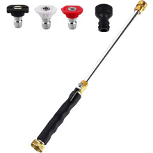 (1 PCS, -) Lance nettoyeur pression 2026, 3 buses jet haute pression patio jardin