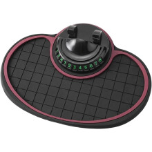 (Black, -) Monitoiminen auton liukumaton matto, 360 pyörivä puhelinteline pysäköintinumerolla