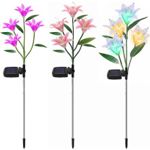 (Multicolor-D, -) Memorial puutarhan kukka valot, aurinkokukat haudalle, vedenpitävät tekokukat