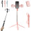 (Pink, Double Fill Lights) 6 σε 1 στικάκι selfie Bluetooth, τηλεσκοπικό, για κινητά 1