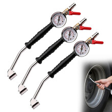 (3 PCS, -) Zware bandeninflator met drukmeter – 220 PSI luchtcompressor accessoire voor trucks SUVs
