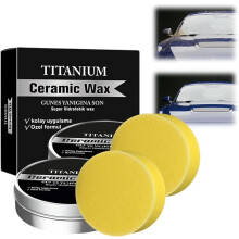 (size_name, 1.69 Fl Oz (Pack of 2)) Crema cera ceramica titanio, pasta riparazione graffi auto con spugna - 2026