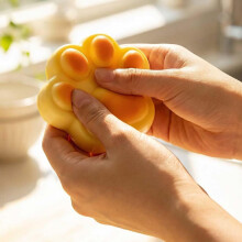 (Cat Paw, -) Queso plátano pan melocotón pata gato blandito, ansiedad lento retorno