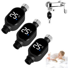(2pcs, -) 2 Stück wasserdichter digitaler Duschthermometer, für Babybadewasser
