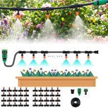 (size_name, 132 FT) 16/100/165 ft druppelirrigatiesysteem – automatische tuin watergeefkit met verstelbare sproeiers