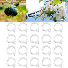 (White, -) 100 Clipes de Suporte para Plantas Reutilizáveis, Jardim