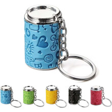 (Blue, -) Mini munt opbergsleutelhanger – 2-in-1 geldorganizer muntportemonnee en tasje