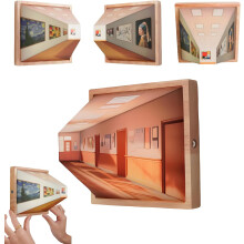 (C-Plug-in, -) Nacktes Auge 3D Illusion Wandlampe, klassische Kunst Nachtlicht