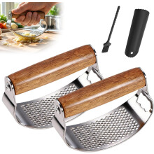 (2 PCS, -) Πρέσα σκόρδου 2026, εύκολο καθάρισμα - Garlic press dishwasher safe