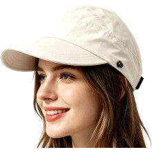 (Beige, color_name) Chapéu de Sol com Proteção UV, Aba Larga Ajustável para Cavalo