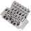 Chrome Electric Guitar Tremolo Bridge Double Locking Systyem/78MM Between the 2 Studs Centers/Strings Through Saddle 2