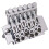 Chrome Electric Guitar Tremolo Bridge Double Locking Systyem/78MM Between the 2 Studs Centers/Strings Through Saddle 5