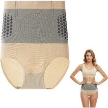 (Skin, Small) Shorts termogenici 4-in-1, yoga modellanti alta vita per donna