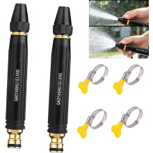 (size_name, Large-2PCS) Set buses haute pression lourd, arrosage métal pour voiture terrasse
