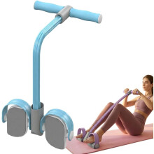 (Blue, -) Pedal Widerstandsbänder mit Griffen 2026, 6-Schlauch Spannseil für Yoga Pilates Home Gym