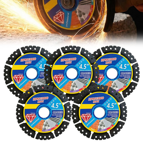 (5pcs, -) Λεπίδες πριονιού διαμαντιού 4.5", 2026 - Diamond multi-purpose saw blades