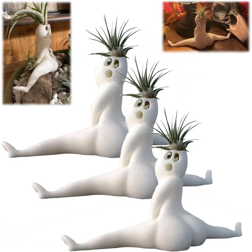 (3pcs, -) 2 Stück einzigartiger Geist Pflanzer, lustiger Geist Halloween Blumentopf