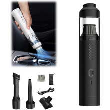 (Black, -) 19000Pa snoerloze auto stofzuiger – mini handzaam voor auto- en thuisreiniging