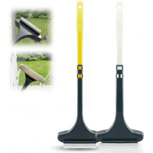 (White+yellow, -) Raamscherm reinigingsborstel – 2-in-1 reiniger met ruitenwisser voor terrasdeur porie schermen