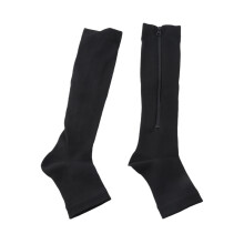 Open Toe Zip Compression Socks 3 Pack
