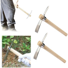 (S-2PCS, -) Edelstahl doppelköpfiger Pickaxe, Gartenhacke zum Graben