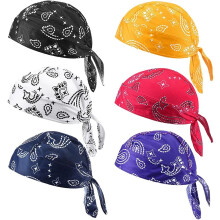 (Multicolor, color_name) Paisley jäähdytyspäähuivikorkki setti, moottoripyöräpanta urheilijoille