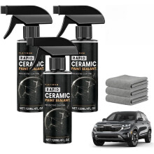 (3 Sets with Towels, -) Spray sigillante ceramico rapido 2026, lucido per auto