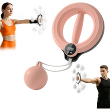 (Pink, -) Arm Hoop, 360 Handkurbel Unterarmtrainer für Oberkörperkraft Training Home Gym