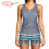 (H, Medium) Tankini με υποστήριξη στήθους, μαγιό με σορτς, μποέμ 1