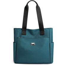 (Postal Blue, -) Bolsa hombro nylon ligera impermeable mujer, portátil 13.3" correa ajustable