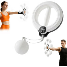 (White, -) Armhoepel – 360 handcirkel onderarm trainer voor bovenlichaam kracht workout thuis gym