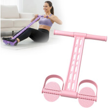 (Pink, -) Multifunctionele spanningstouw 2026 – pedaalbanden draagbare voet oefenband voor thuis workout