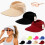 (3pcs-c, color_name) Γυναικείο καπέλο ηλίου UPF 50+, πτυσσόμενο, ουρά αλόγου 1