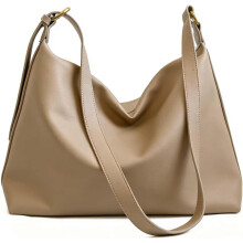(White, -) Bolsa tote cuerina grande mujer, para portátil 14.2" hombro bandolera trabajo viaje