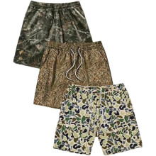 (3pcs-a, Medium) Pack 3 shorts camo atletici caccia anatra, 7" traspiranti per palestra uomo