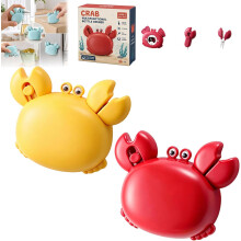 (Red+Yellow, -) Krab multifunctionele flessenopener, 4-in-1 met koelkastmagneet en doossnijder