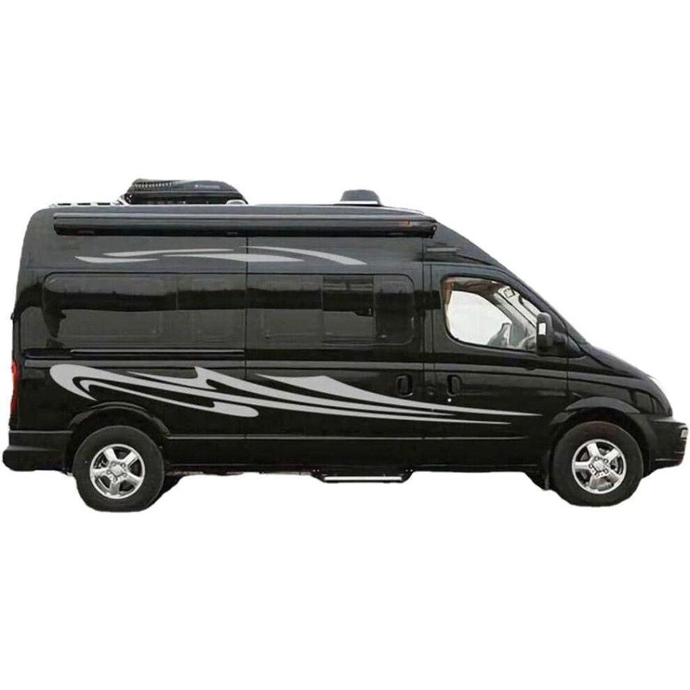(, -) Decals For Rv, Graphics Car Long Side Vinyl Stripes For Trailer Camper White 5437706831921