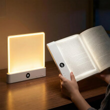 (White, -) Wiederaufladbares klares LED flaches Buchlicht, zum Lesen im Bett bei Nacht