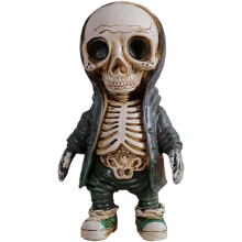 (A, -) 4 Estilos de Gnomo Esqueleto Fofo 14cm para Decoração de Halloween