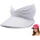 (White, color_name) Γυναικείο καπέλο ηλίου UPF 50+, πτυσσόμενο, φαρδύ γείσο, για γκολφ 1